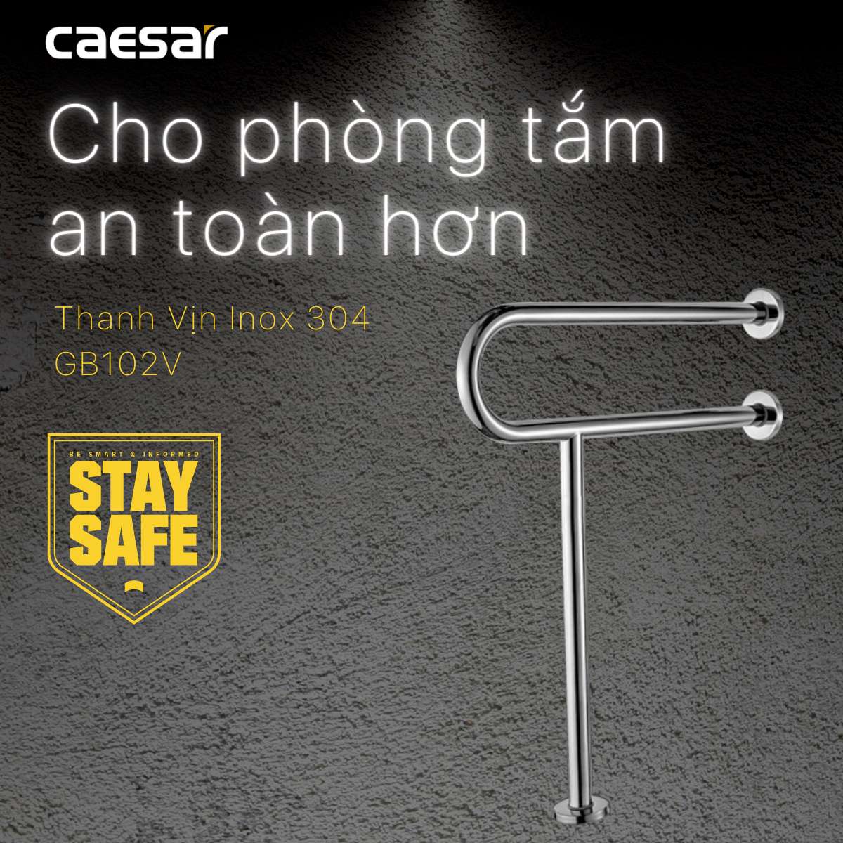 Thanh tay vịn Caesar GB102V - 12