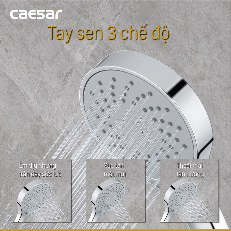 Bộ vòi sen tắm nóng lạnh Caesar S573C - 20