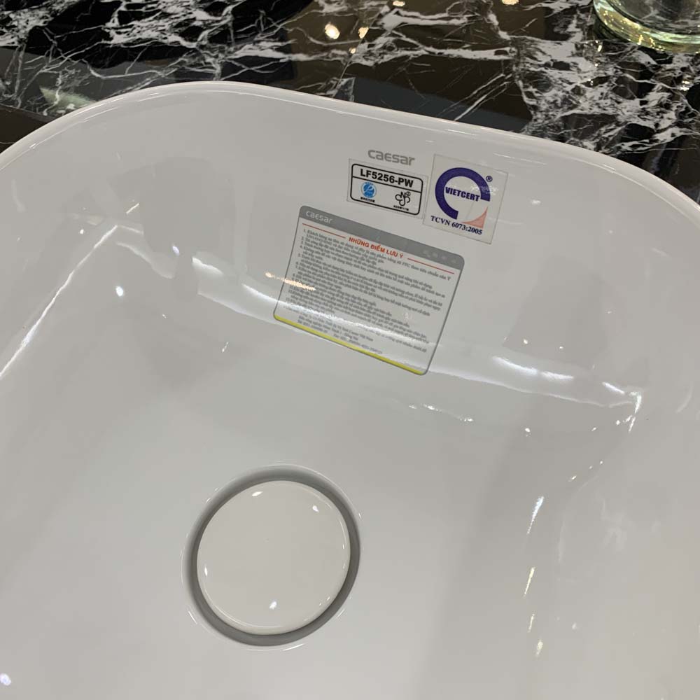 Chậu lavabo đặt bàn Caesar LF5256 - 6