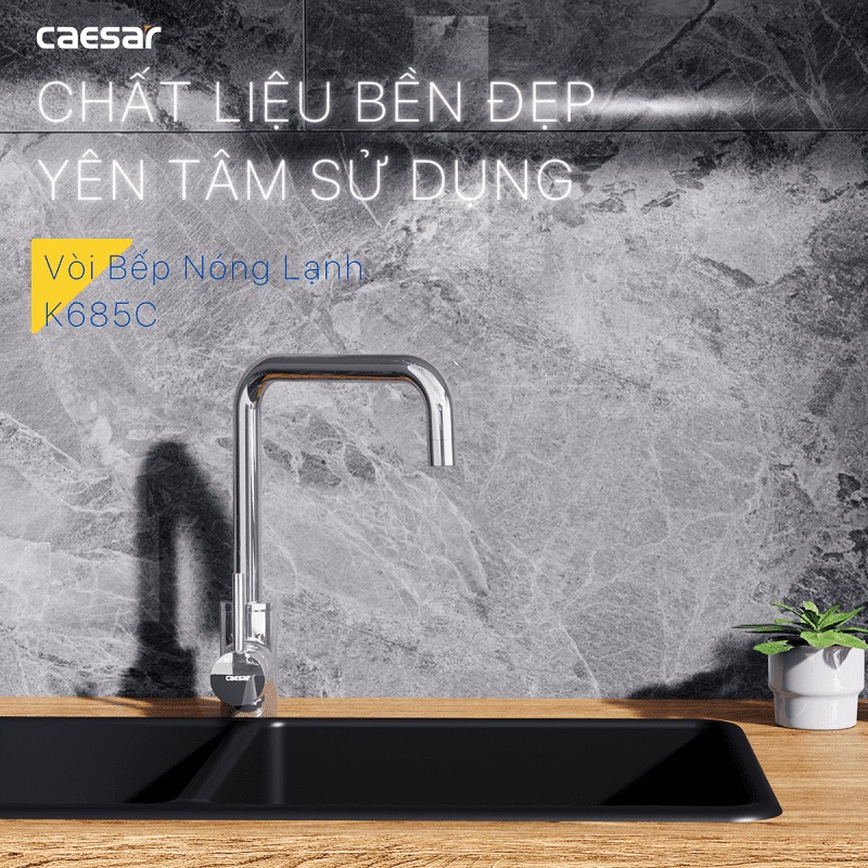 Vòi bếp nóng lạnh Caesar K685C - 11