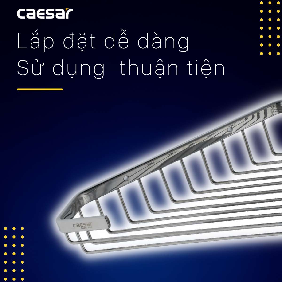 Kệ góc inox Caesar ST854 - 12