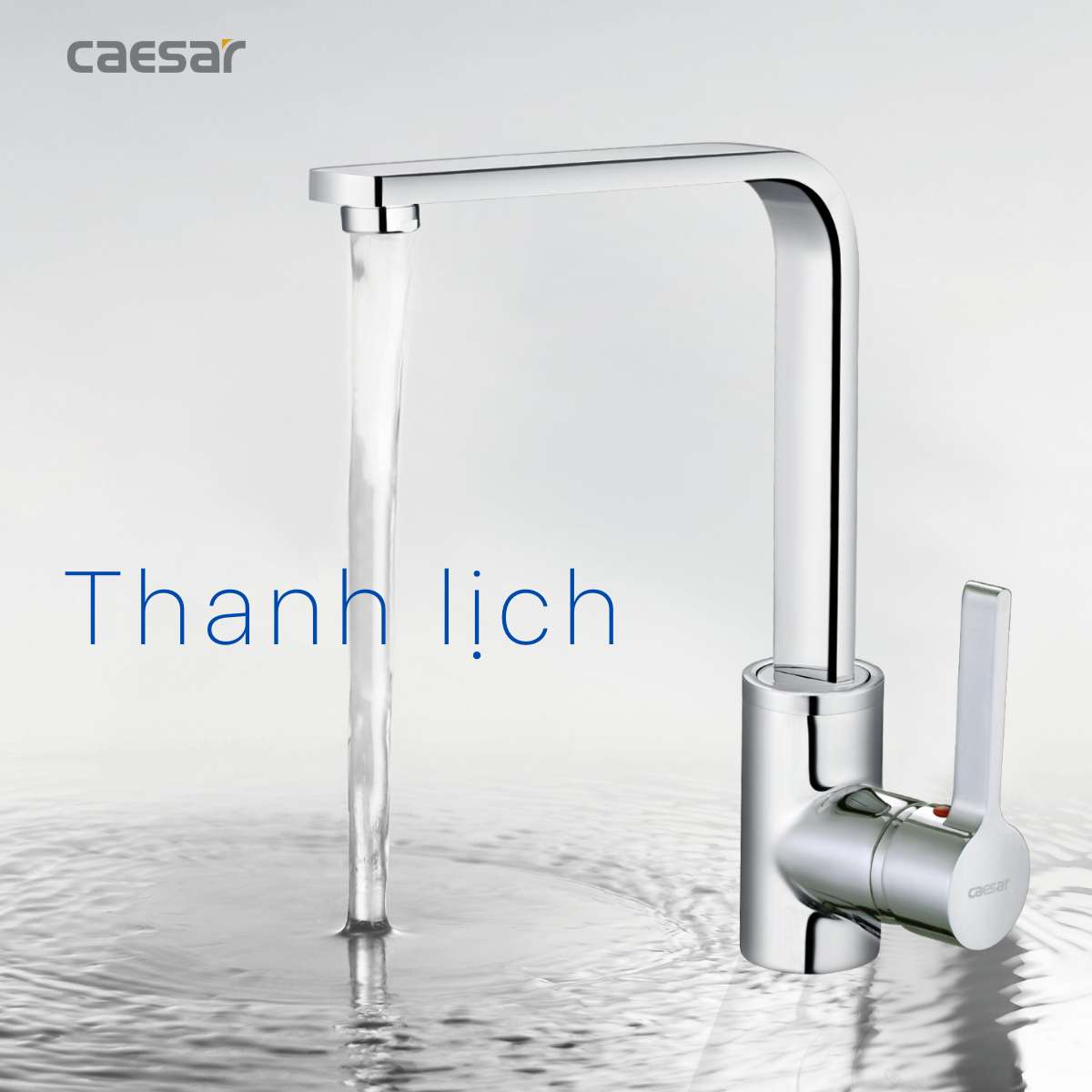Vòi bếp nóng lạnh Caesar K665C - 16