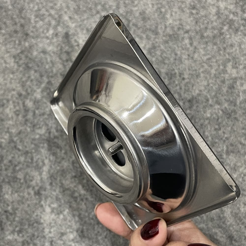 Phễu thoát sàn inox 304 9x9cm φ60 Caesar F2222 - 4