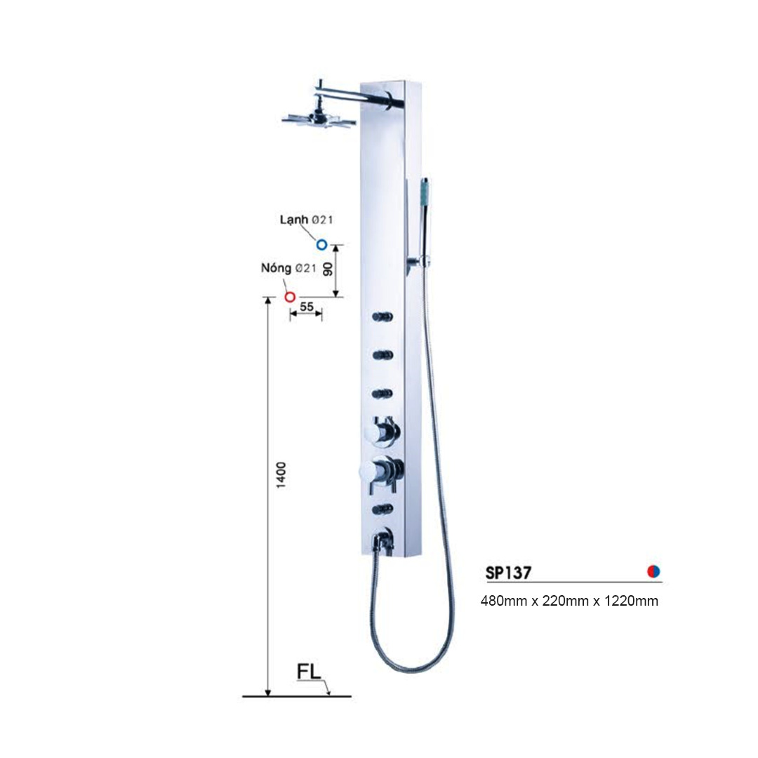 Sen thuyền nóng lạnh Caesar SP137 - 14