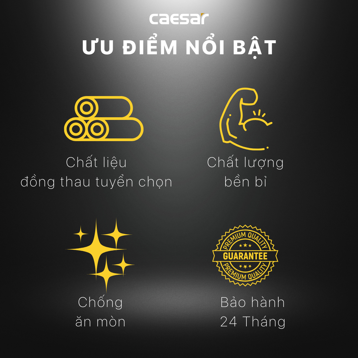 Van chia nước chữ t 2 đường nước Caesar BF403T - 9