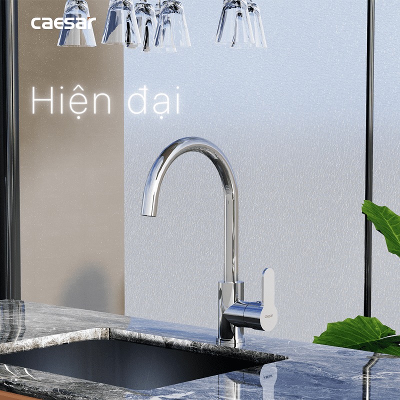 Vòi bếp nóng lạnh Caesar K685C - 15