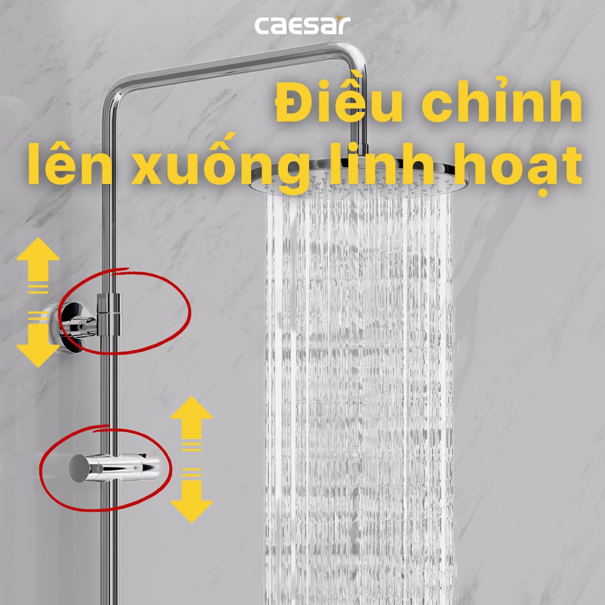 Sen cây tắm đứng Caesar BS126 - 23