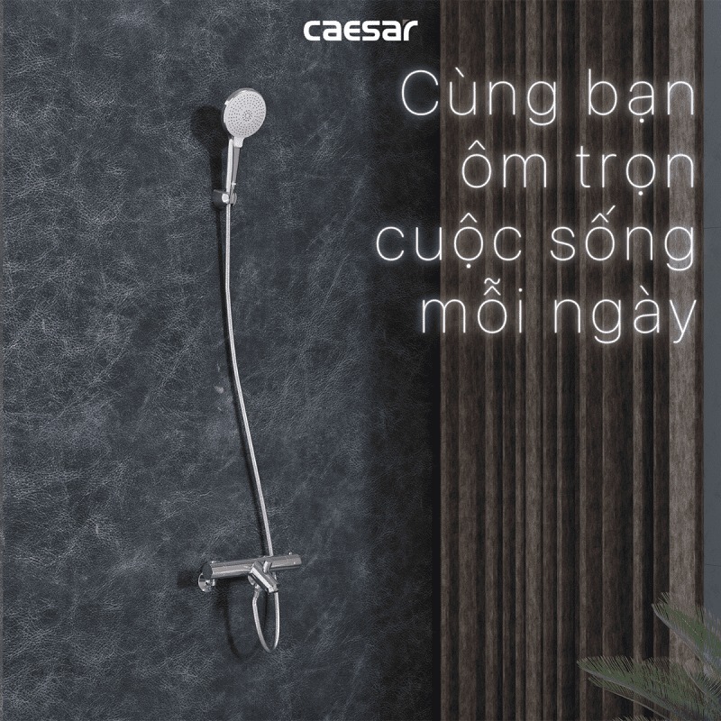 Bộ vòi sen tắm nhiệt độ Caesar TS617 - 11