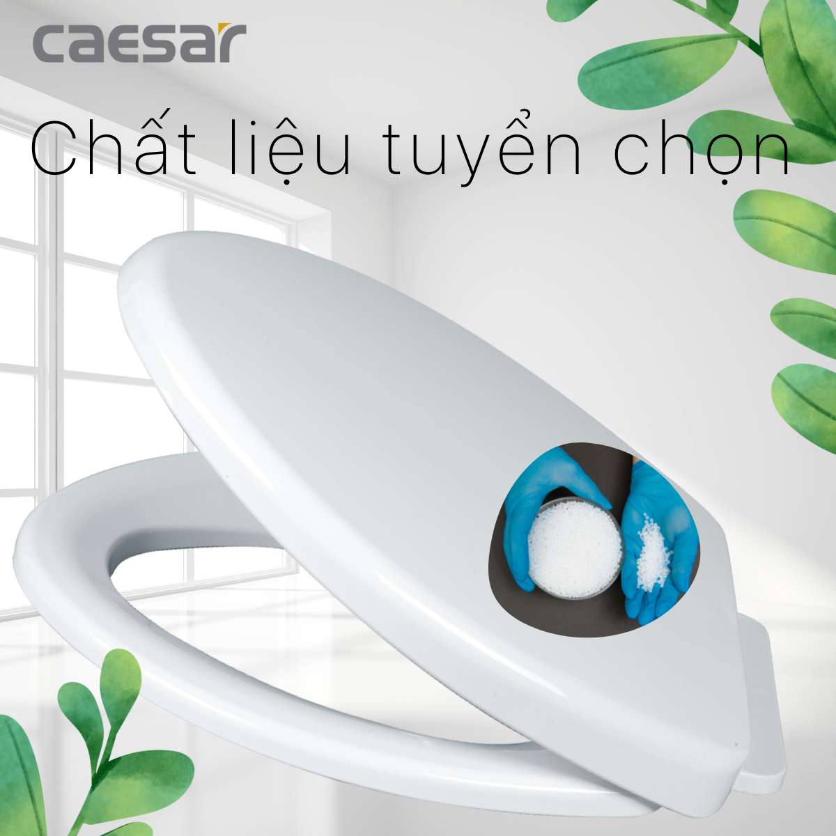 Nắp bồn cầu đóng êm Caesar MS220 - 6