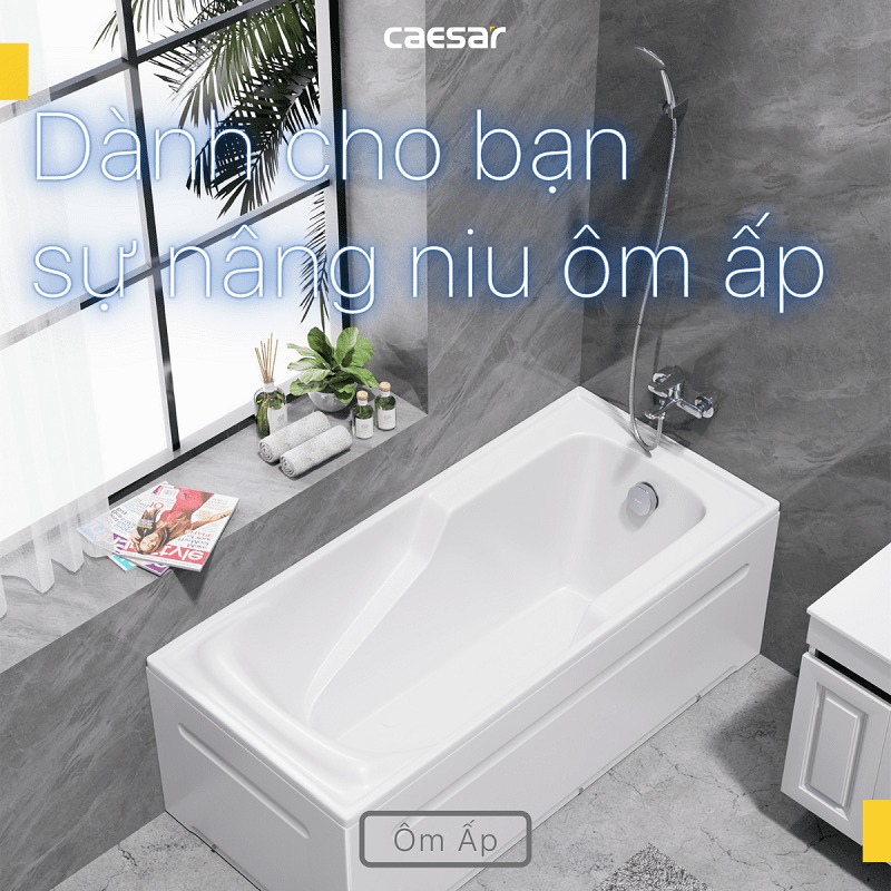 Bồn tắm chân yếm 1m6 Caesar AT0460L(R) - 8