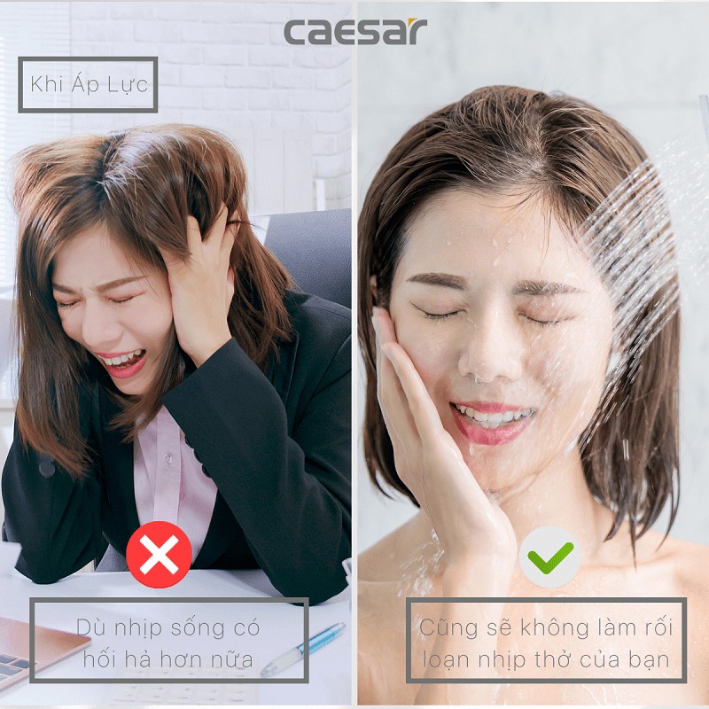 Bộ vòi sen tắm nóng lạnh Caesar S378C - 9