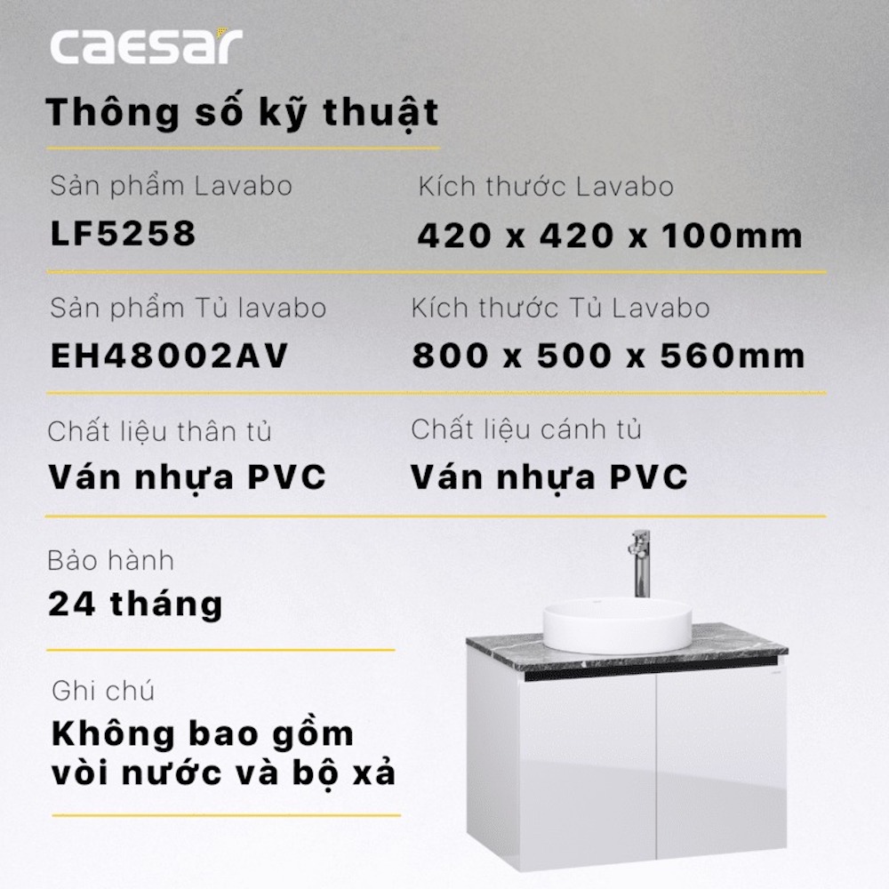 Tủ lavabo Caesar EH48002AV - 12