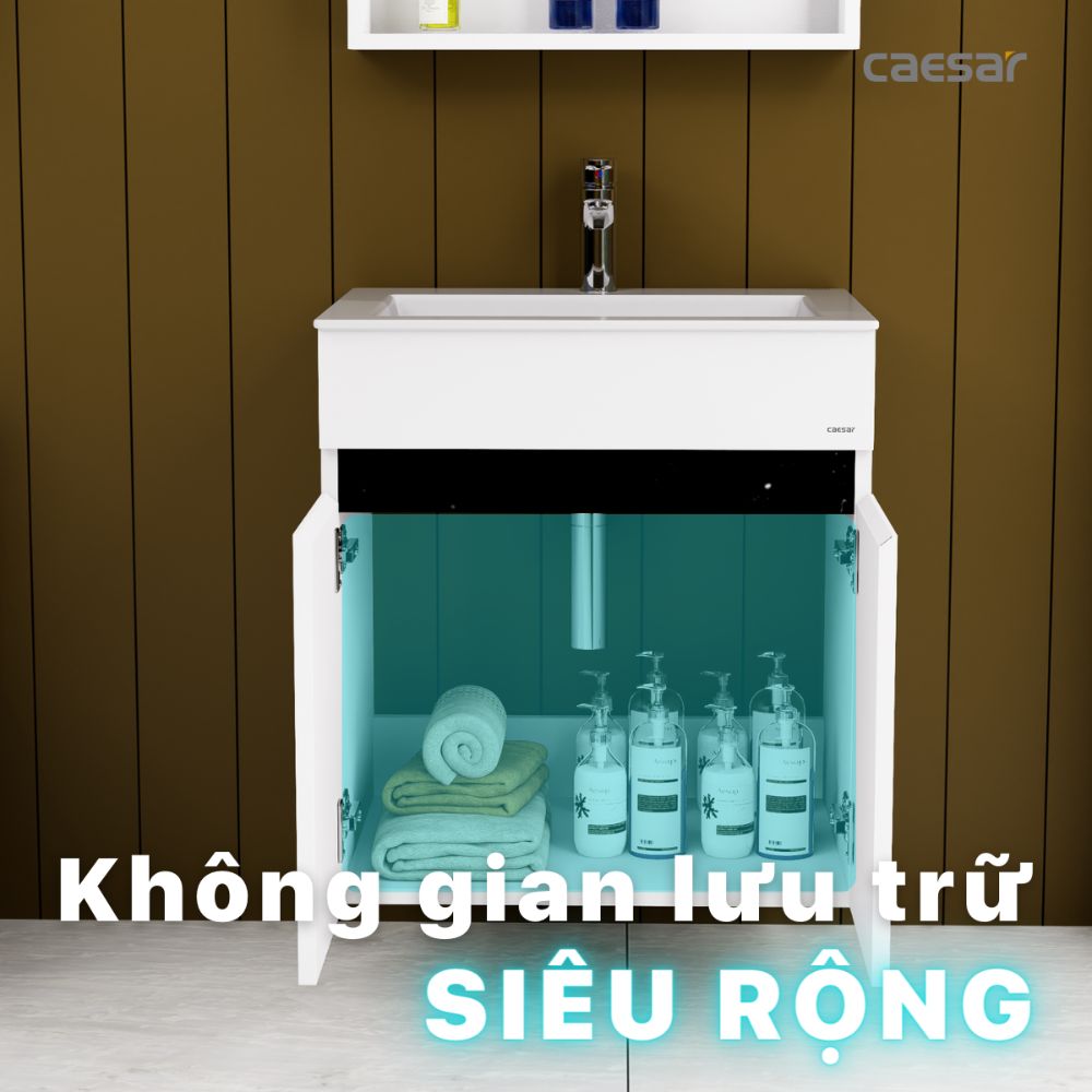 Bộ tủ lavabo Caesar LF5017+EH15017AV - 10