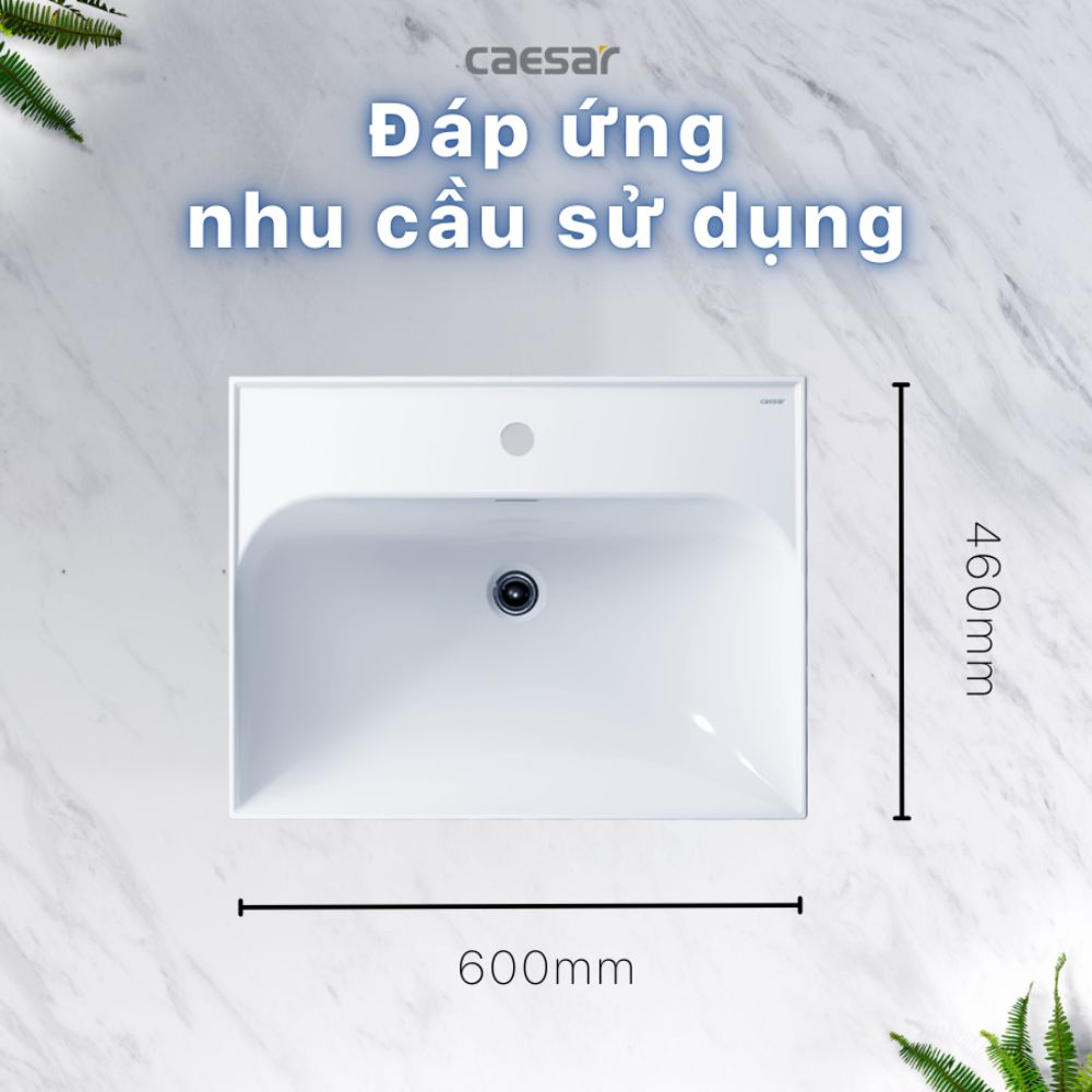 Chậu rửa lavabo đặt bàn Caesar LF5356 - 2