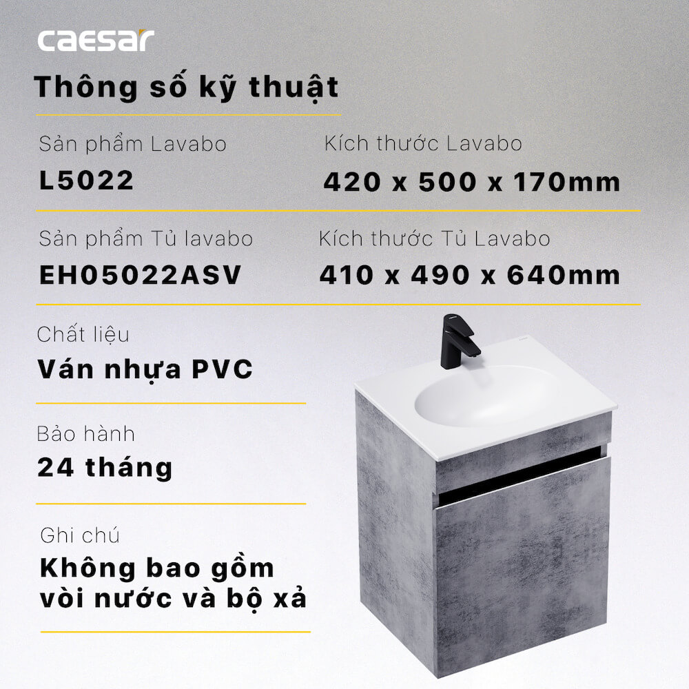 Tủ lavabo Caesar EH05022ASV - 11