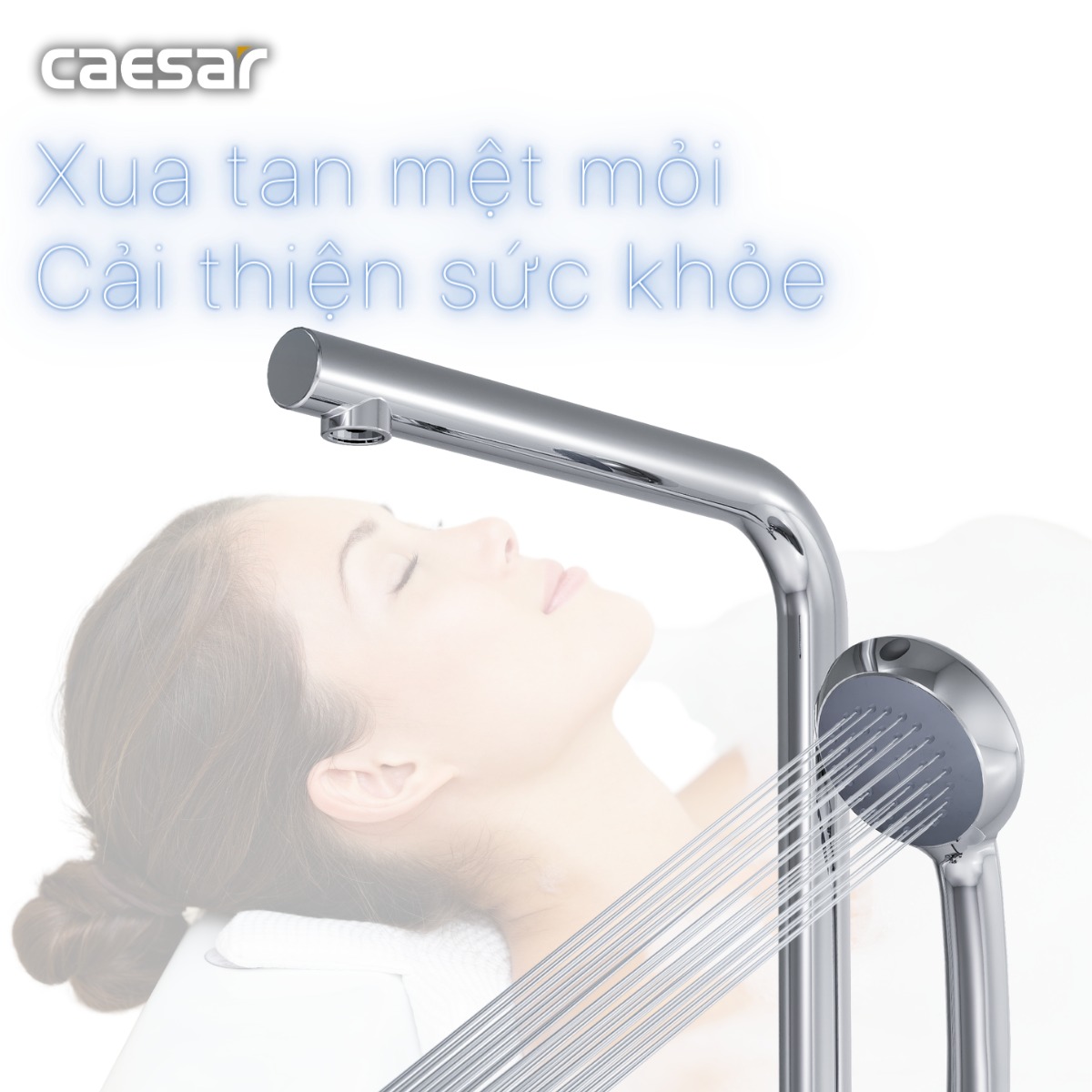 Vòi sen bồn tắm nóng lạnh Caesar AS489C - 14