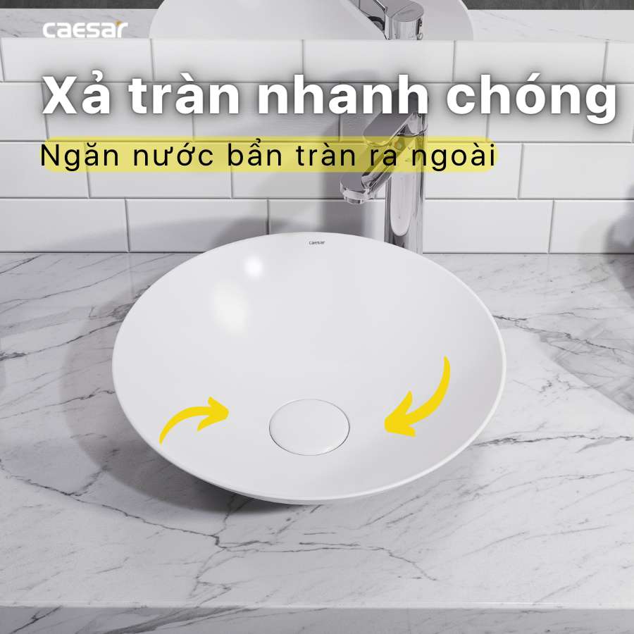 Chậu lavabo đặt bàn Caesar L5221 - 14