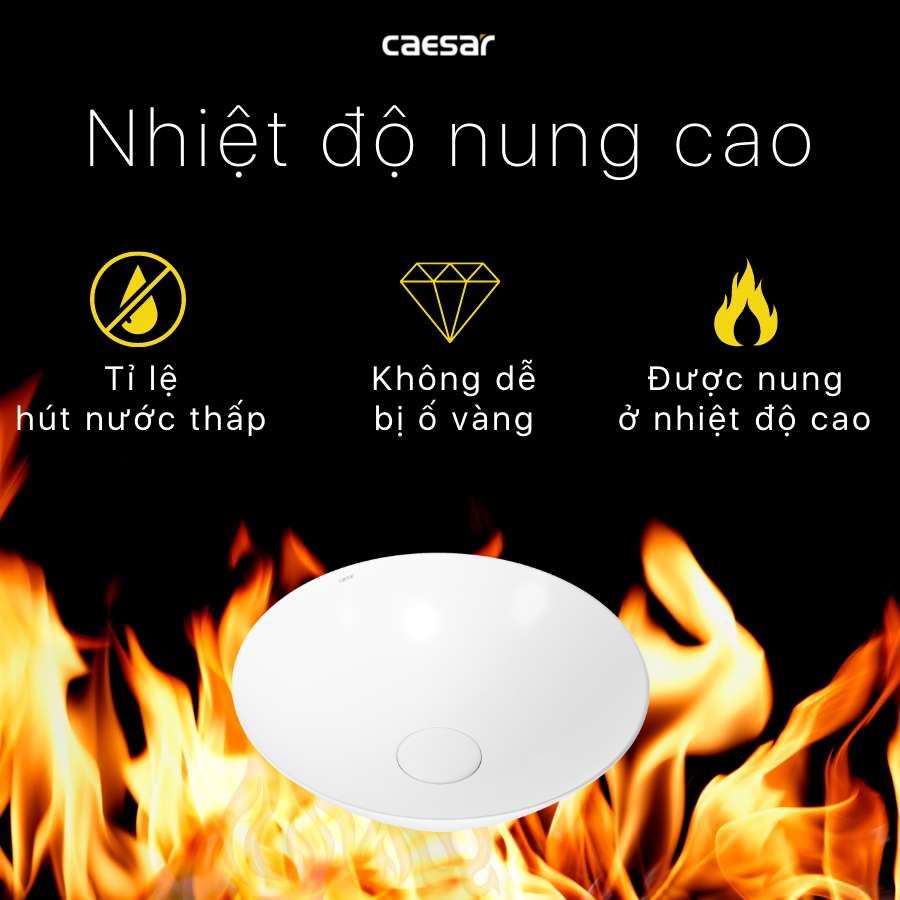 Chậu lavabo đặt bàn Caesar L5221 - 16