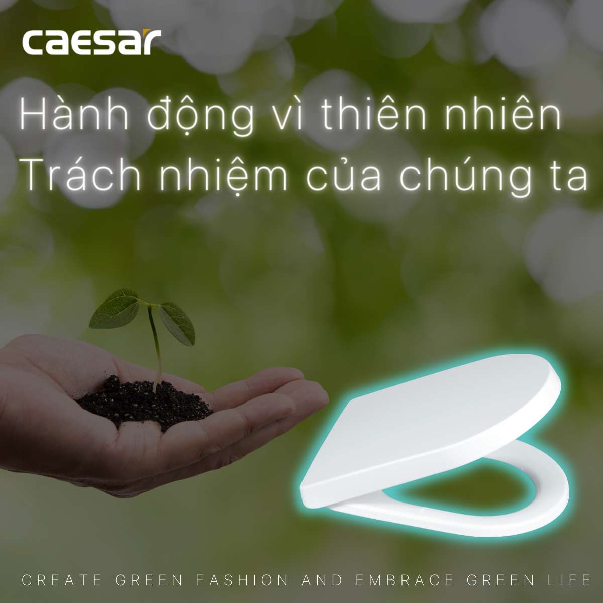 Nắp bồn cầu đóng êm Caesar M243 - 5