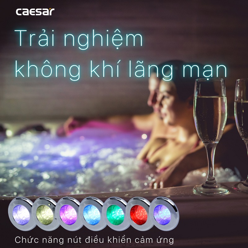 Bồn tắm massage đèn Caesar MT0660C - 8