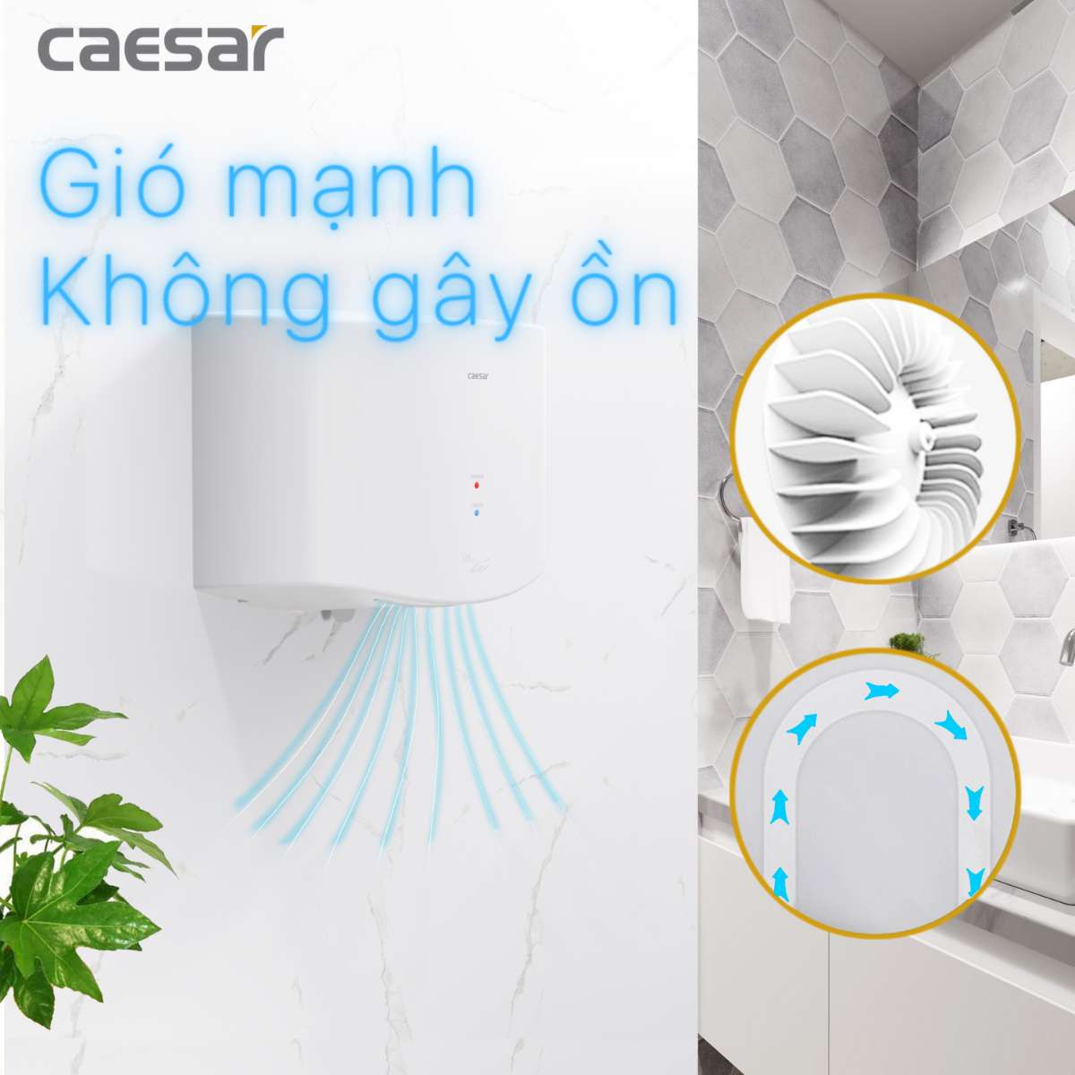 Máy sấy tay Caesar A801 - 10