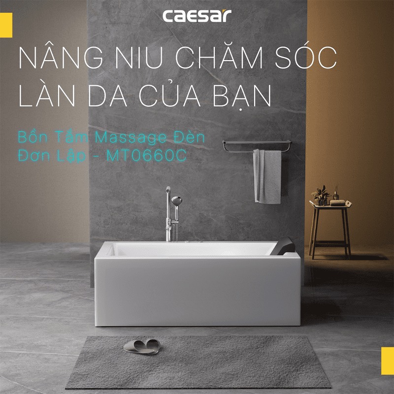 Bồn tắm massage đèn Caesar MT0660C - 2