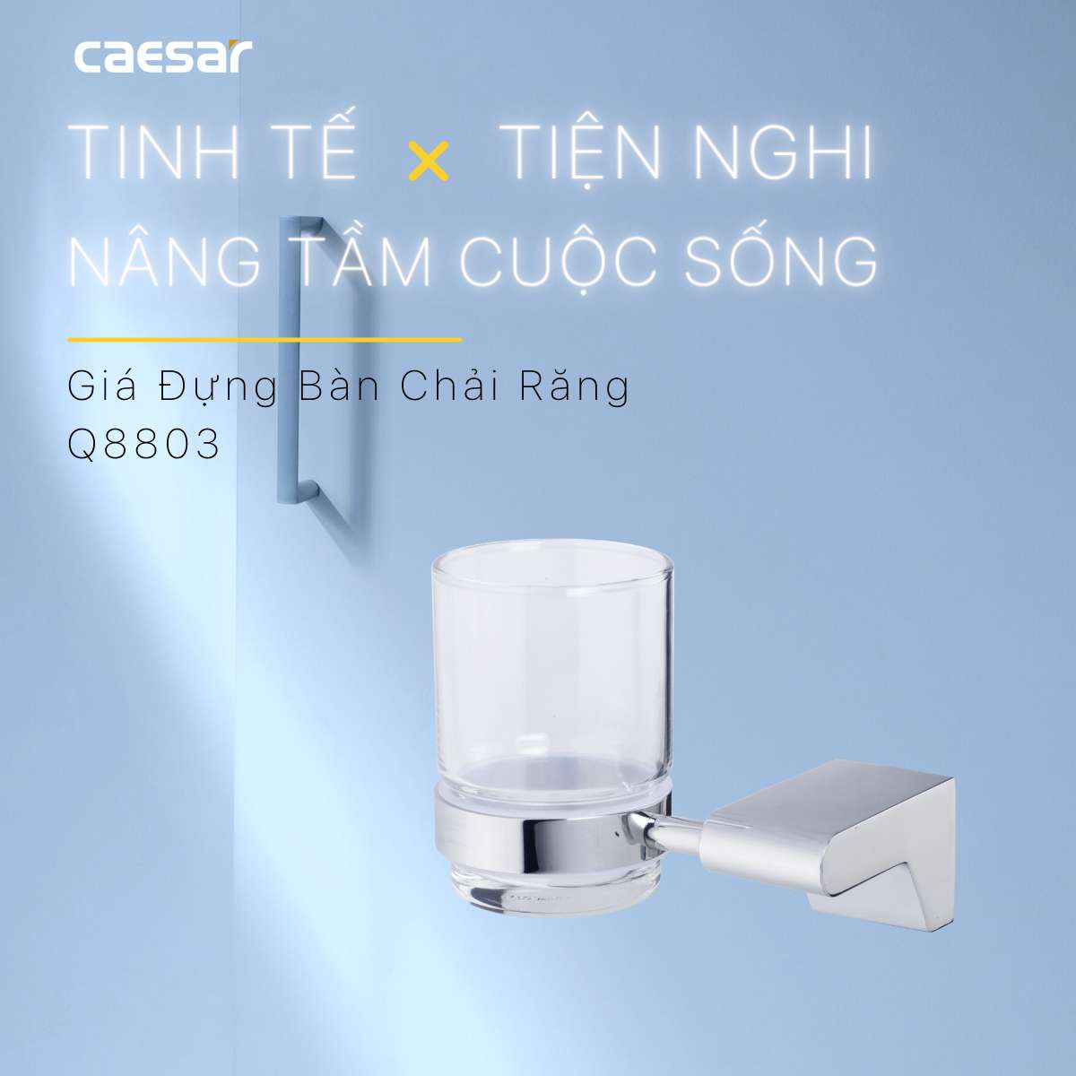 Kệ để bàn chải răng Caesar Q8803 - 5