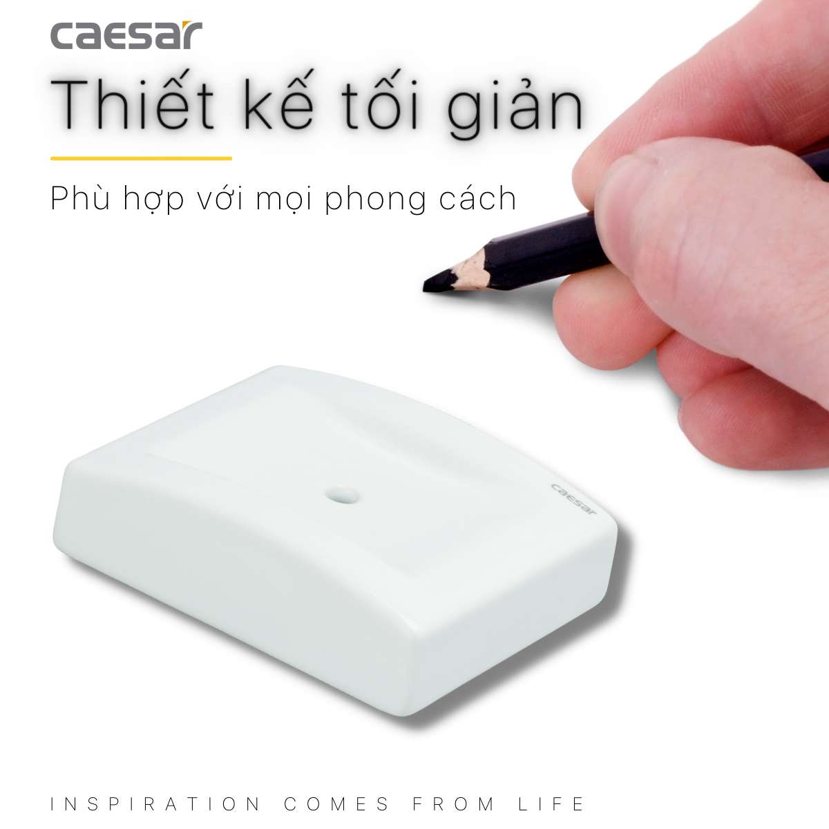 Kệ xà phòng sứ Caesar Q992 - 7