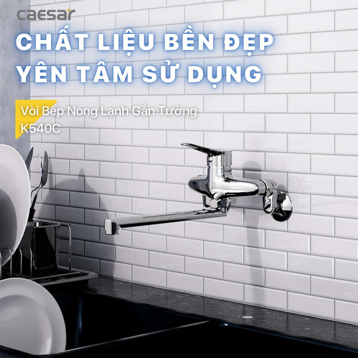 Vòi bếp nóng lạnh Caesar K540C - 10