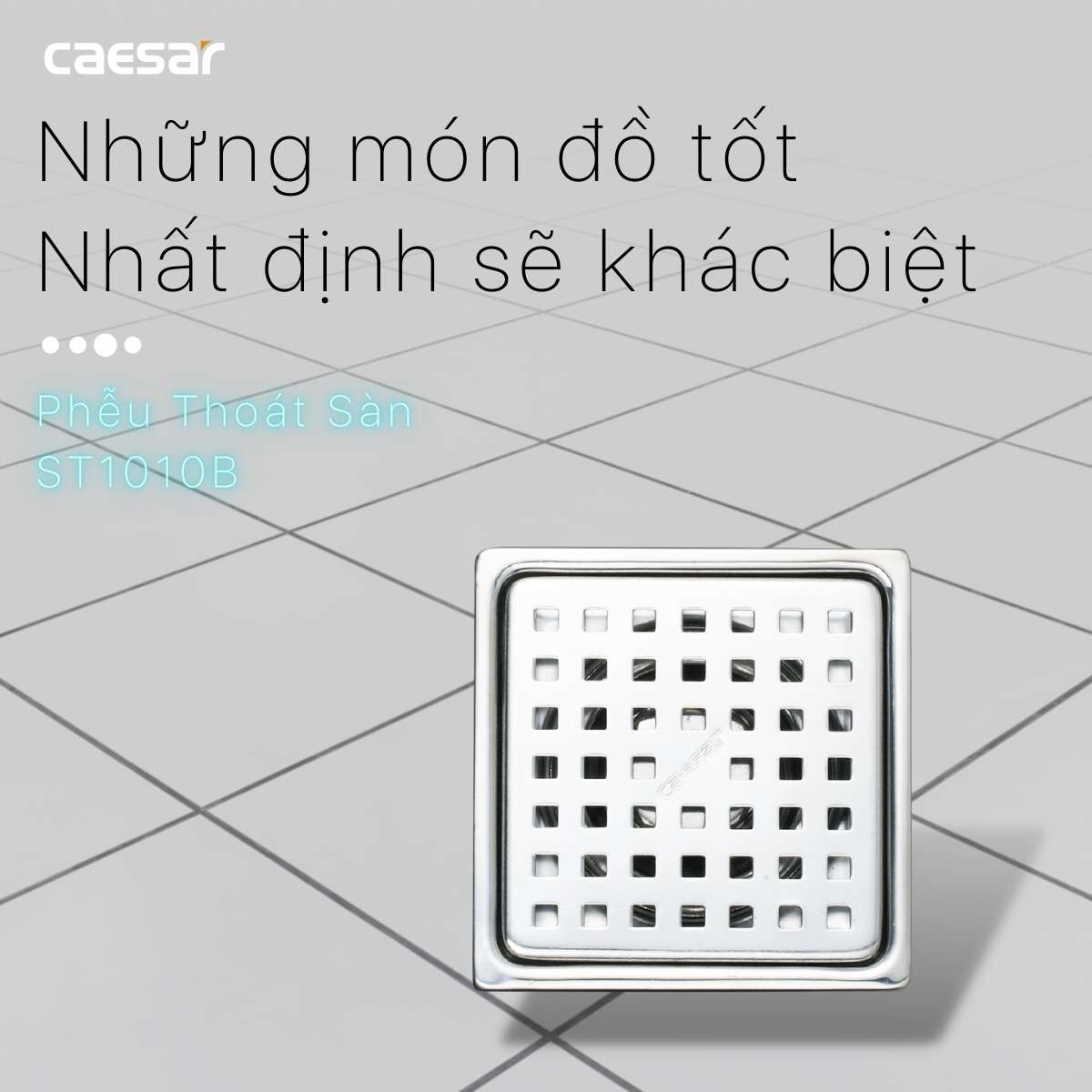 Phễu thoát sàn Caesar ST1010B - 2
