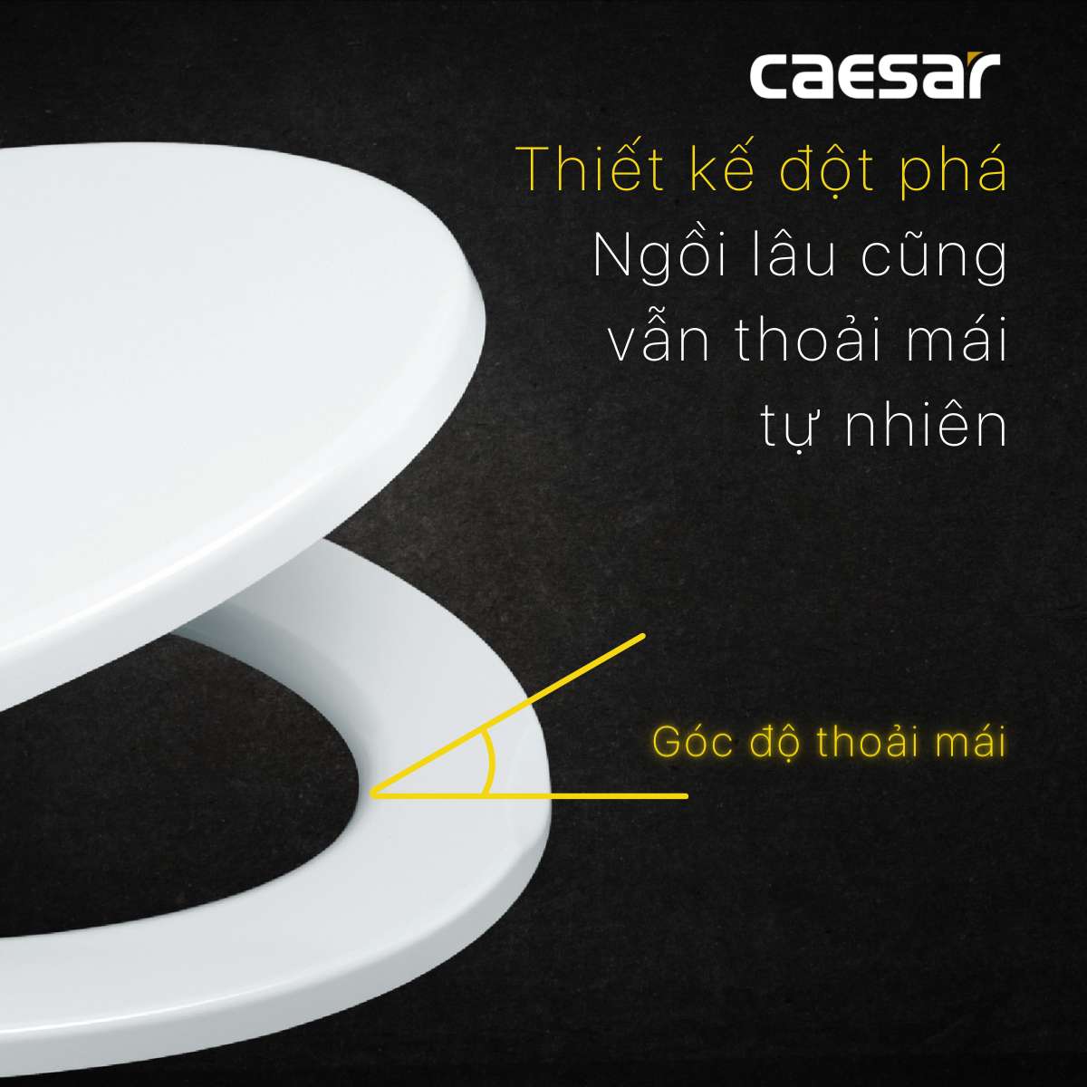 Nắp bồn cầu đóng êm Caesar MU234 - 11