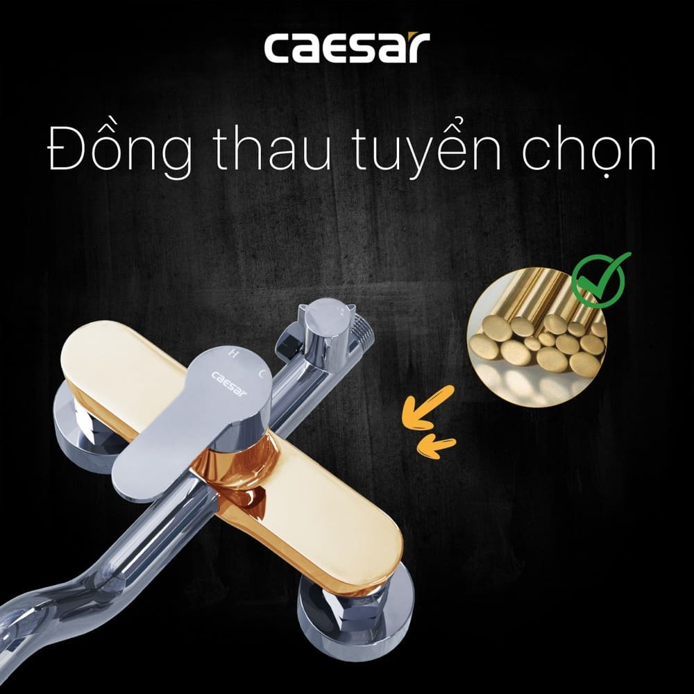 Bộ sen tắm cây nóng lạnh Caesar S578C - 11
