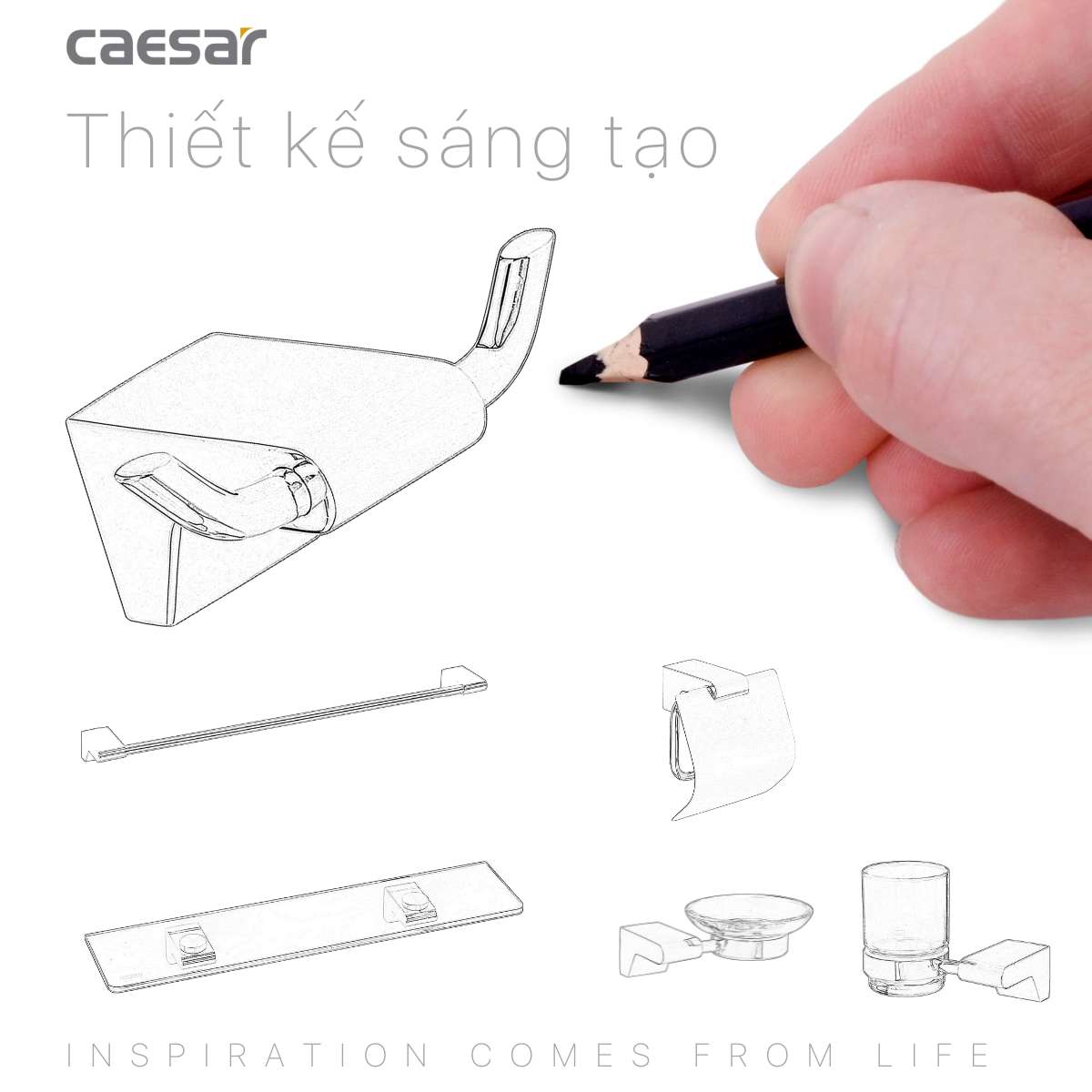 Móc áo Caesar Q8807 - 8