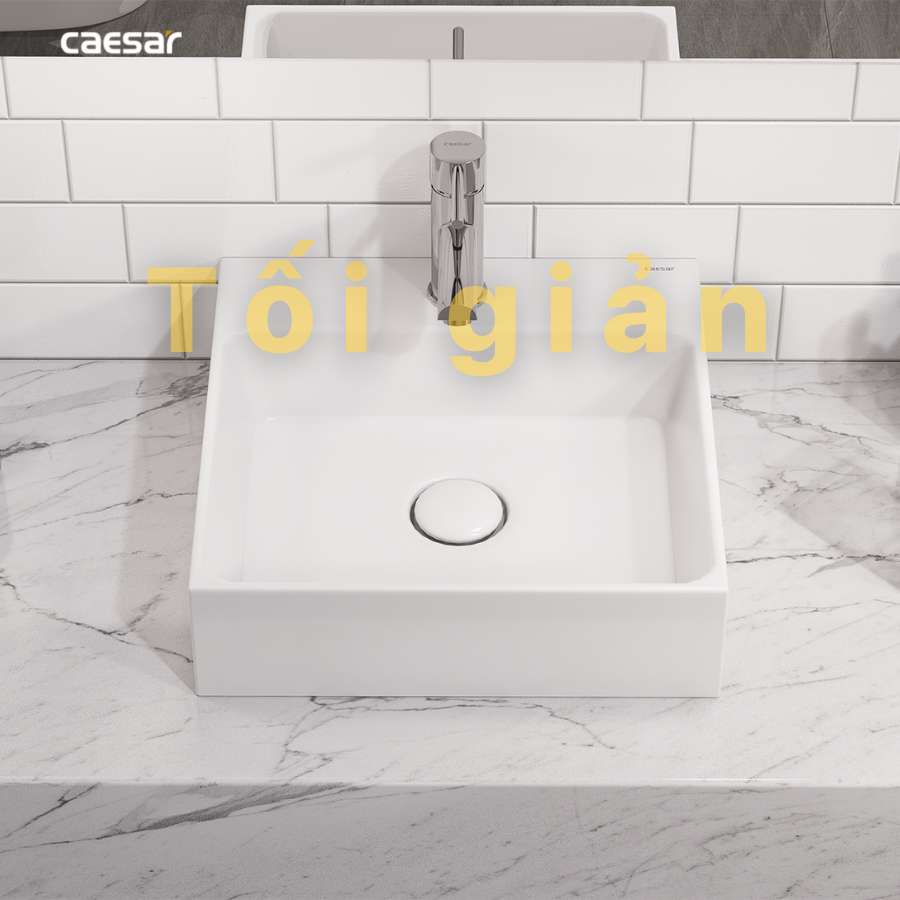 Chậu lavabo đặt bàn Caesar LF5257 - 16