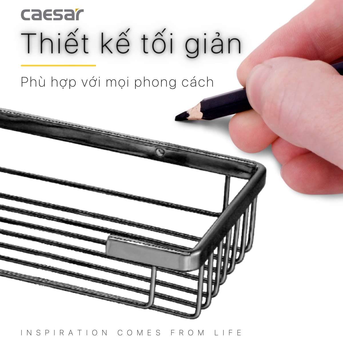 Kệ inox chữ nhật Caesar ST830V - 4