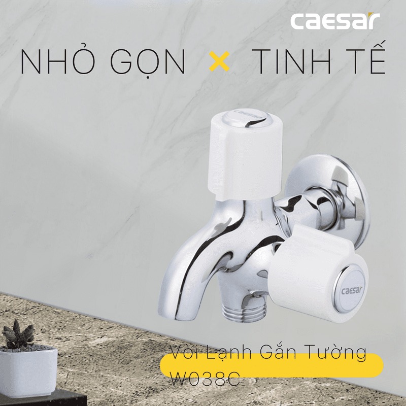 Vòi nước lạnh Caesar W038C - 4
