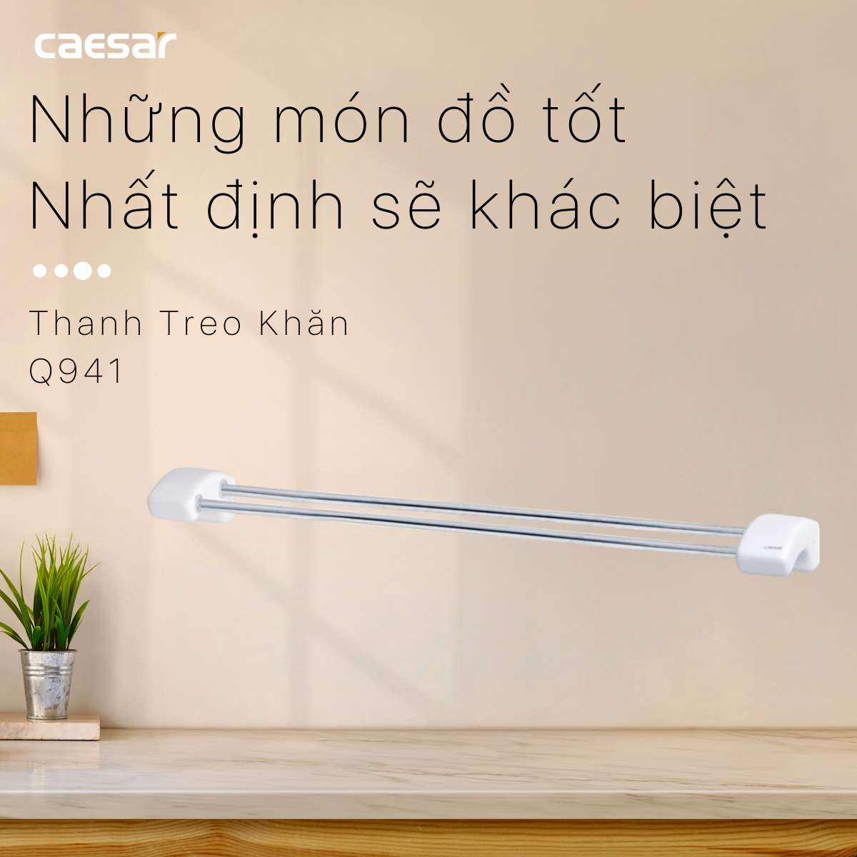 Thanh treo khăn Caesar Q941 - 6