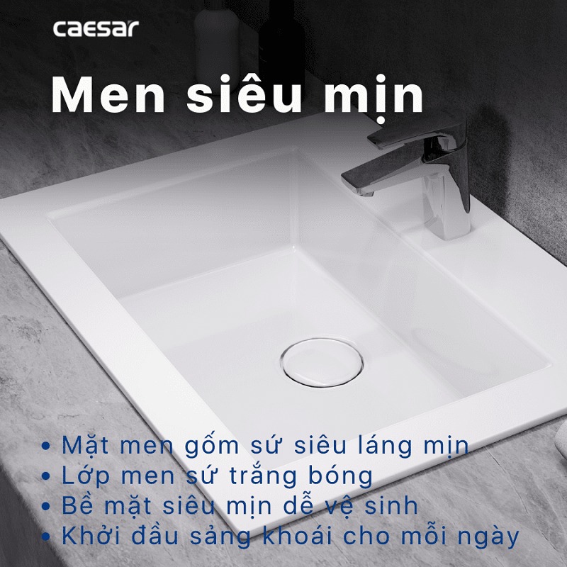 Chậu lavabo dương vành Caesar LF5017 - 11