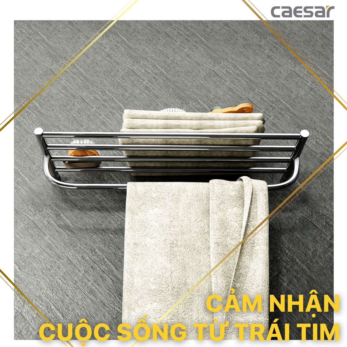 Thanh treo khăn Caesar Q7209V - 12