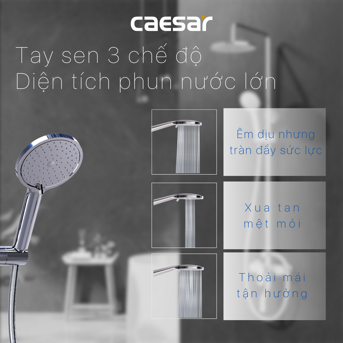 Bộ sen tắm cây nóng lạnh Caesar S338C - 14