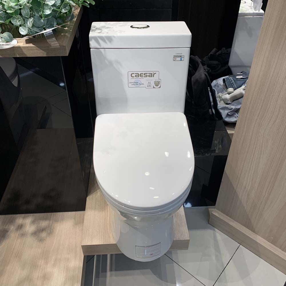 Bồn cầu 1 khối Caesar C1374 (CD1374) nắp đóng êm - 8