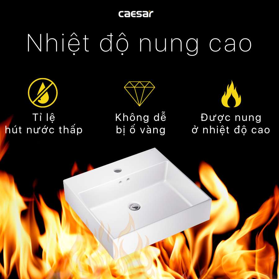 Chậu lavabo đặt bàn Caesar LF5263 - 13