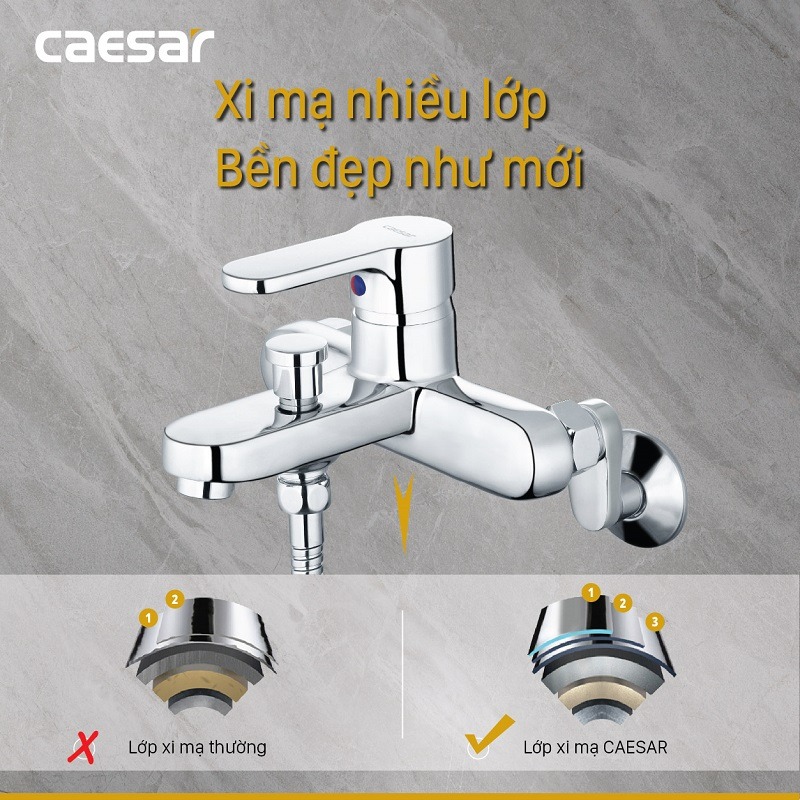 Bộ vòi sen tắm nóng lạnh Caesar S573C - 16