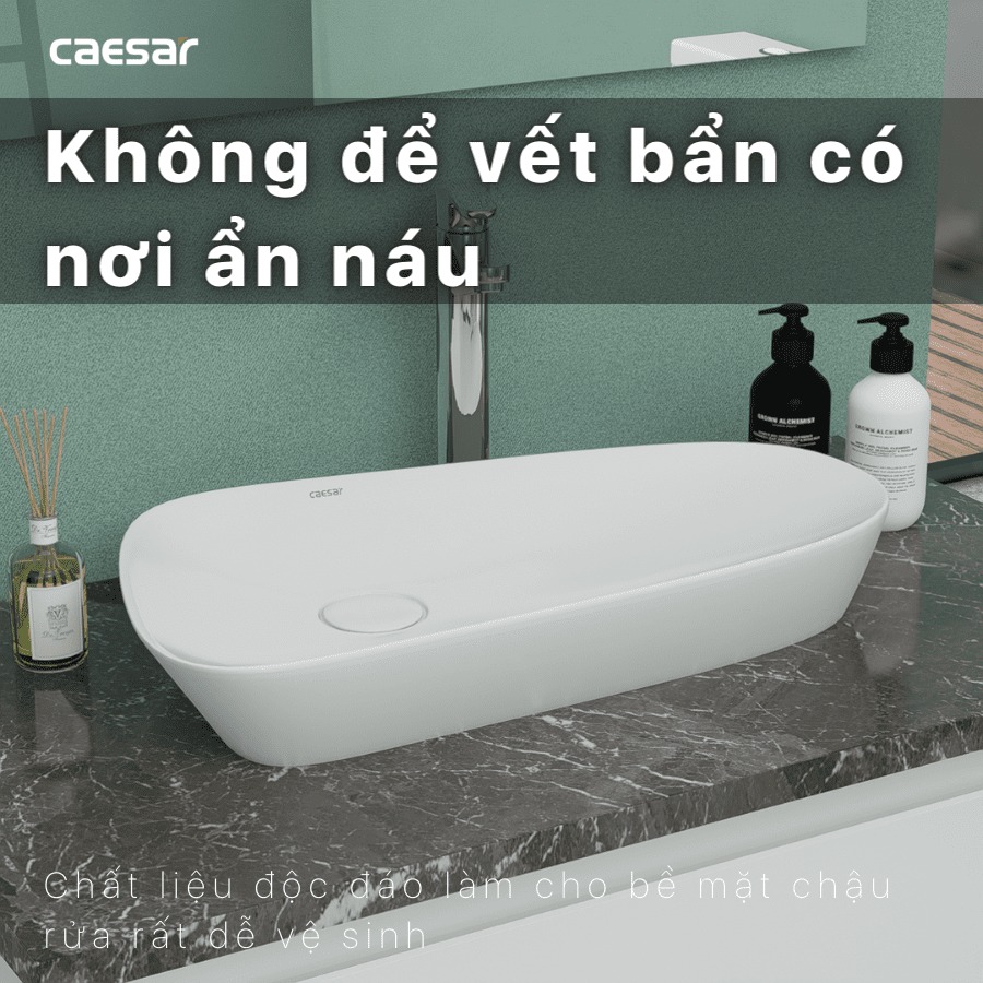 Chậu lavabo đặt bàn Caesar LF5260 - 14