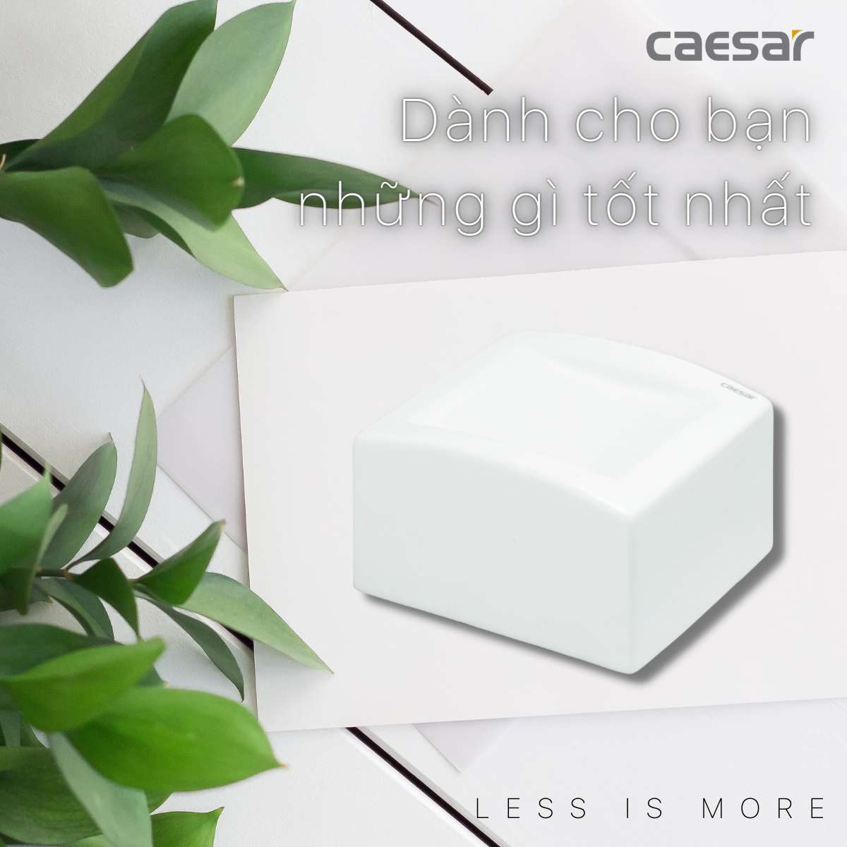 Hộp đựng giấy vệ sinh sứ Caesar Q994 - 11