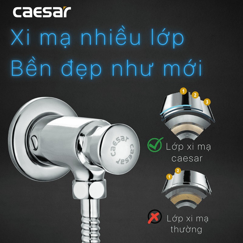 Van xả cơ bồn tiểu nam Caesar BF410 - 11