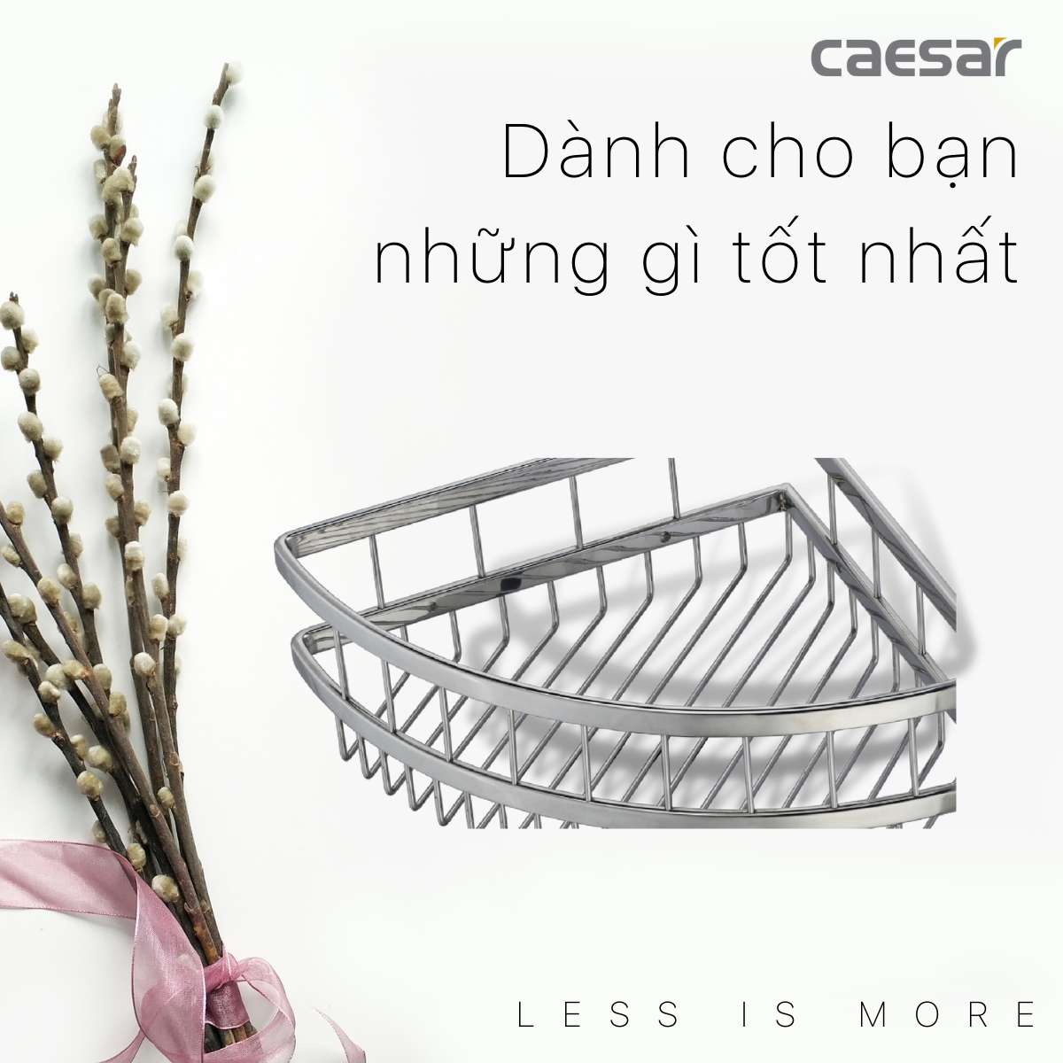 Kệ góc inox Caesar ST823V - 11