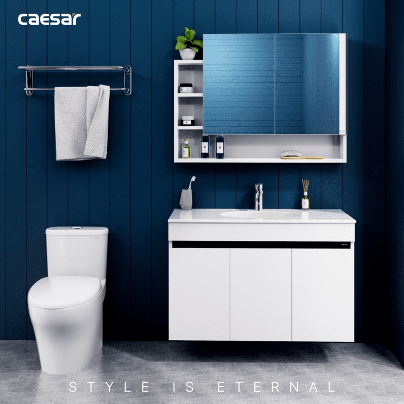 Bộ tủ lavabo Caesar LF5028+EH15028AV - 15