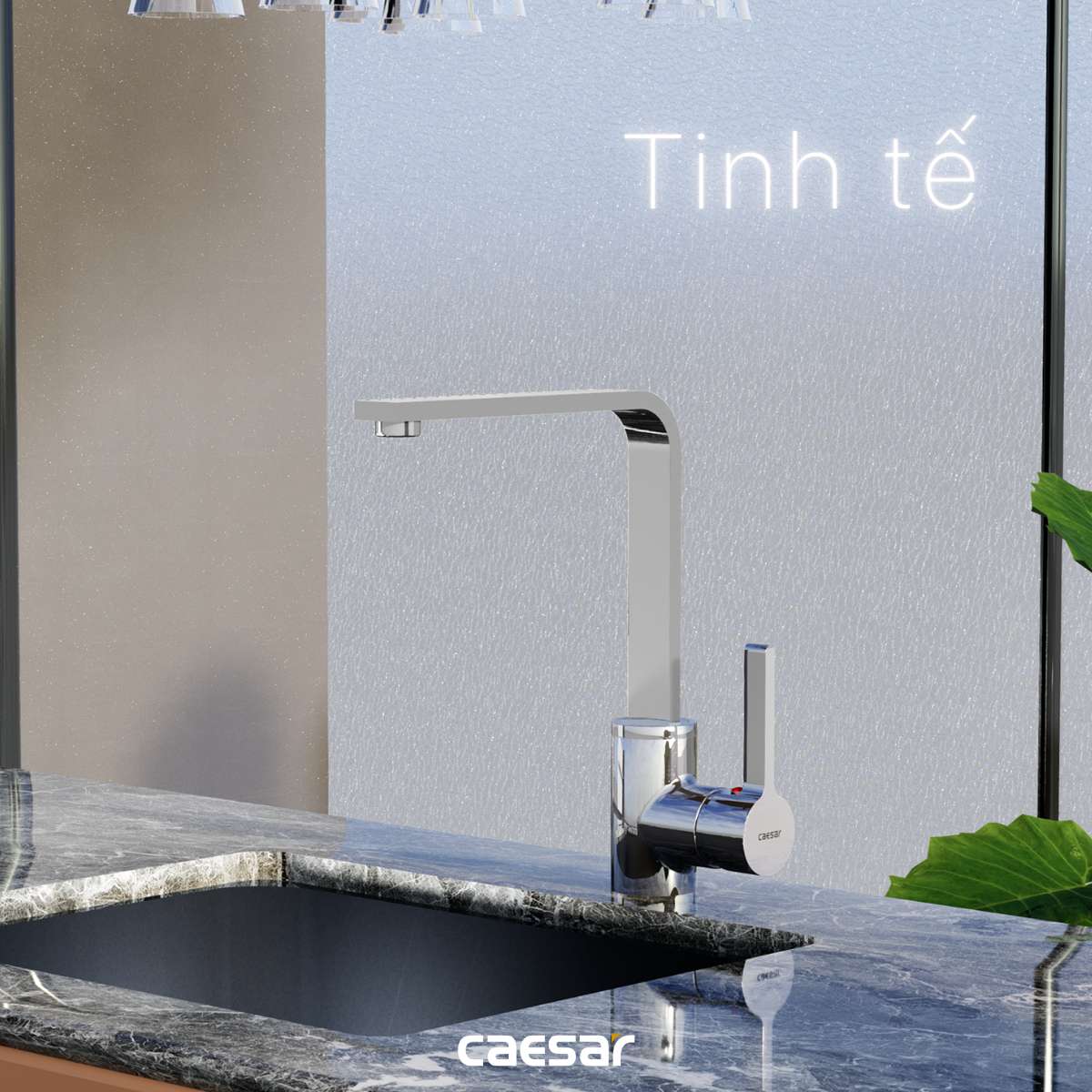 Vòi bếp nóng lạnh Caesar K665C - 20