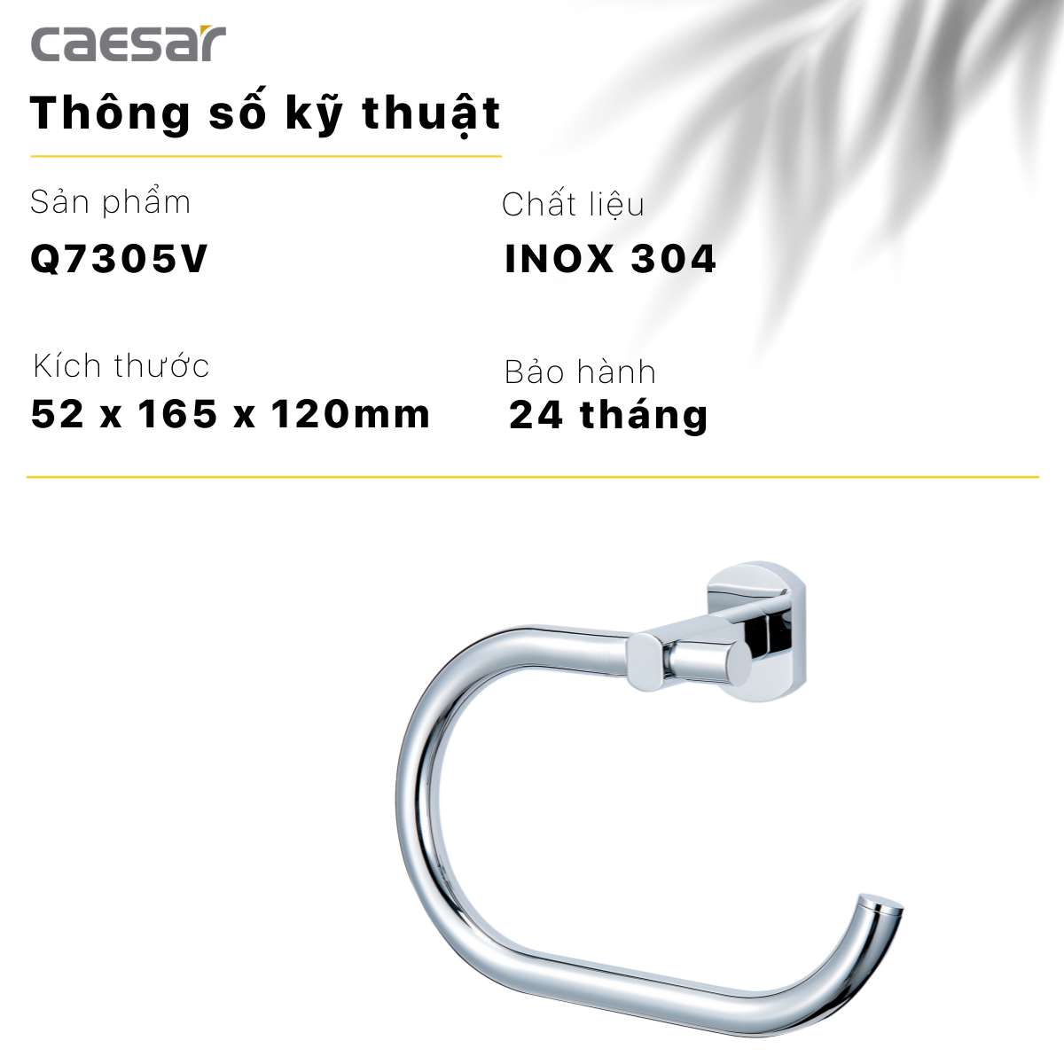 Vòng treo khăn Caesar Q7305V - 13